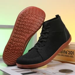Mid-Top Barefoot Shoes Unisex Wide Toe Box Trail Running Sneakes Mens Womens Zero Drop Lace Up Outdoor Walking Non-Slip Boots