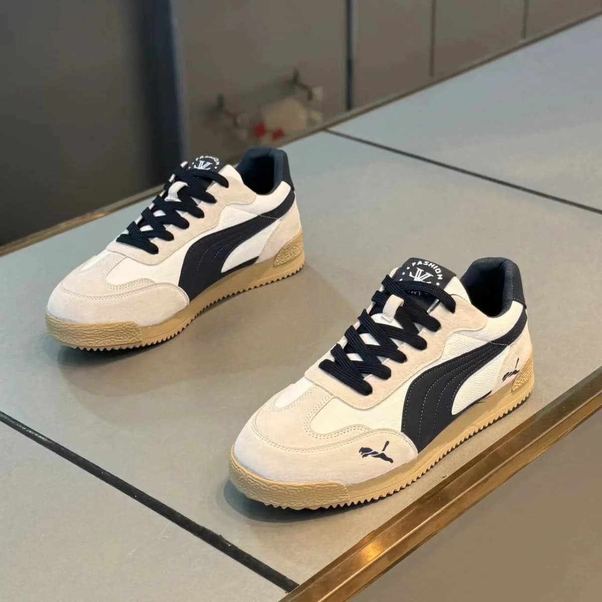Large Size Men's Retro Sport Shoes Low-Top Flat Bottom Comfortable German Trainer for Summer And Autumn Stylish Footwear