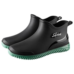Fashionable Adult Short Rain Boots Waterproof Ankle Shoes Anti-Slip Durable Rubber Footwear For Men Women Suitable for Rainy Day