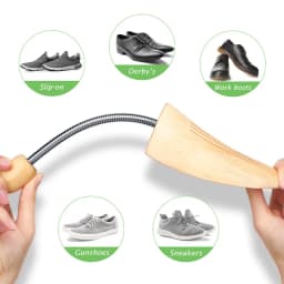 Repacego 2 Pcs Men Women Shoe Stretcher Shoe Trees Universal Unisex Adjustable Length Width high low top shoes Extender Keeper