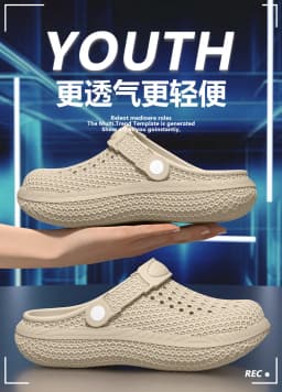 Men Soft Cloud Feel 4cm Chunky Platform Clogs Honeycomb EVA Breathable Hole Slippers Non-slip Casual Outdoor Garden Shoes