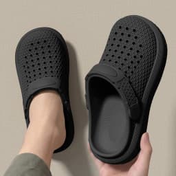 Men Soft Cloud Feel 4cm Chunky Platform Clogs Honeycomb EVA Breathable Hole Slippers Non-slip Casual Outdoor Garden Shoes