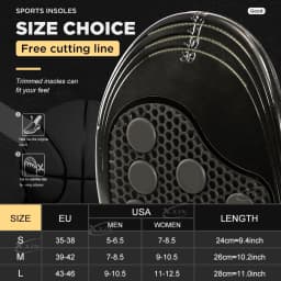 【Xxin】Spring Silicone Gel Shoe Insole Pad Elastic Sport Shoes Cushioning Insoles For Basketball Size35-46