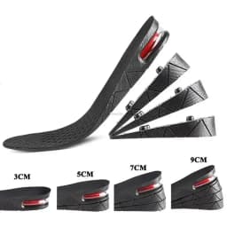 Multi-Level Height Lift Insoles, 3-9cm Air Cushion Shock Absorbing Inserts, Invisible Elevator Pads for Men & Women 1Pair/2Pairs
