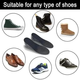 Multi-Level Height Lift Insoles, 3-9cm Air Cushion Shock Absorbing Inserts, Invisible Elevator Pads for Men & Women 1Pair/2Pairs