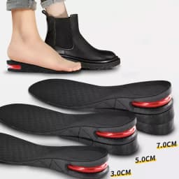 Multi-Level Height Lift Insoles, 3-9cm Air Cushion Shock Absorbing Inserts, Invisible Elevator Pads for Men & Women 1Pair/2Pairs