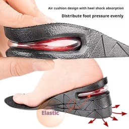 Multi-Level Height Lift Insoles, 3-9cm Air Cushion Shock Absorbing Inserts, Invisible Elevator Pads for Men & Women 1Pair/2Pairs