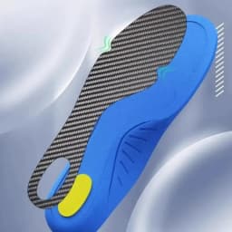 1Pair Carbon Fiber Insoles Carbon Plate Sports Running Lightweight Football Basketball Shock Absorption Hiking Insoles