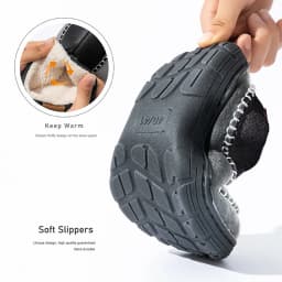 inter Men's Mark Line Slippers With Anti Slip TPR Sole, Soft, Warm, Comfortable And High-Quality Indoor Shoes