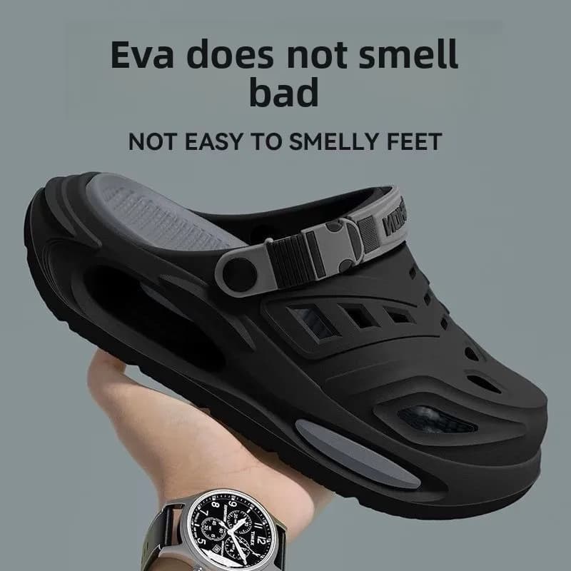 Men Platform Beach Mountaineering Clogs Anti-slip Double Shock Absorb Quick Dry Odor-free EVA Water Sandals Removable Insole