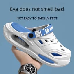 Men Platform Beach Mountaineering Clogs Anti-slip Double Shock Absorb Quick Dry Odor-free EVA Water Sandals Removable Insole