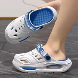 Men's Clogs Shoes Lightweight EVA Slippers Summer New Style, Non Slip Thick Sole Foot Arch Support, Outdoor Driving Cool Shoes