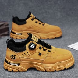 Men's Autumn Casual Leather Sneakers Comfortable Soft Work Board Platform Shoes Male Platform Кроссовки Мужские