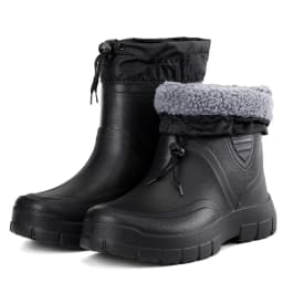 2024 Versatile Men's Rain Boots Waterproof outdoor lightweight shoe Velvet fashion short boot Casual comfort male water shoes