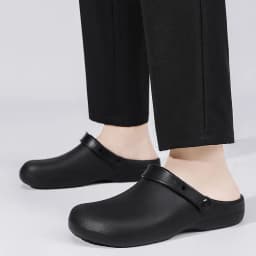 2025 New Fashion Men's Slip-On Half-Mule Closed-Toe Non-Slip Work Shoes Chef Shoes Lightweight Beach Shoes Casual Men's Shoes