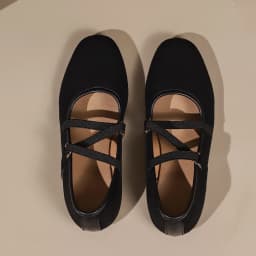 Women Crisscross Strap Ballet Flats Round Toe Mary Jane Shoes Soft Sole Walking Casual Daily Flat Shoes