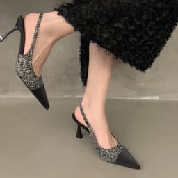 New Fashionable Comfortable Elegant Sexy Small Toe Stiletto High Heels French High Heels Baotou Back Hollow Sandals Women