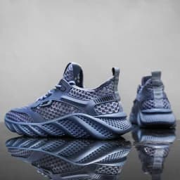 2026 Men's Sports Shoes Breathable Air Mesh Casual Style Summer Shoes PVC Outsole Round Toe Low Cut Comfortable Running Shoes