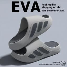 Shoe-like Feel Slippers for Men,Summer 2025 New Style Indoor Home Anti-Slip Thick Sole Couple Sandals for Women to Wear Outdoors