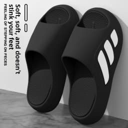 Shoe-like Feel Slippers for Men,Summer 2025 New Style Indoor Home Anti-Slip Thick Sole Couple Sandals for Women to Wear Outdoors