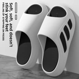 Shoe-like Feel Slippers for Men,Summer 2025 New Style Indoor Home Anti-Slip Thick Sole Couple Sandals for Women to Wear Outdoors