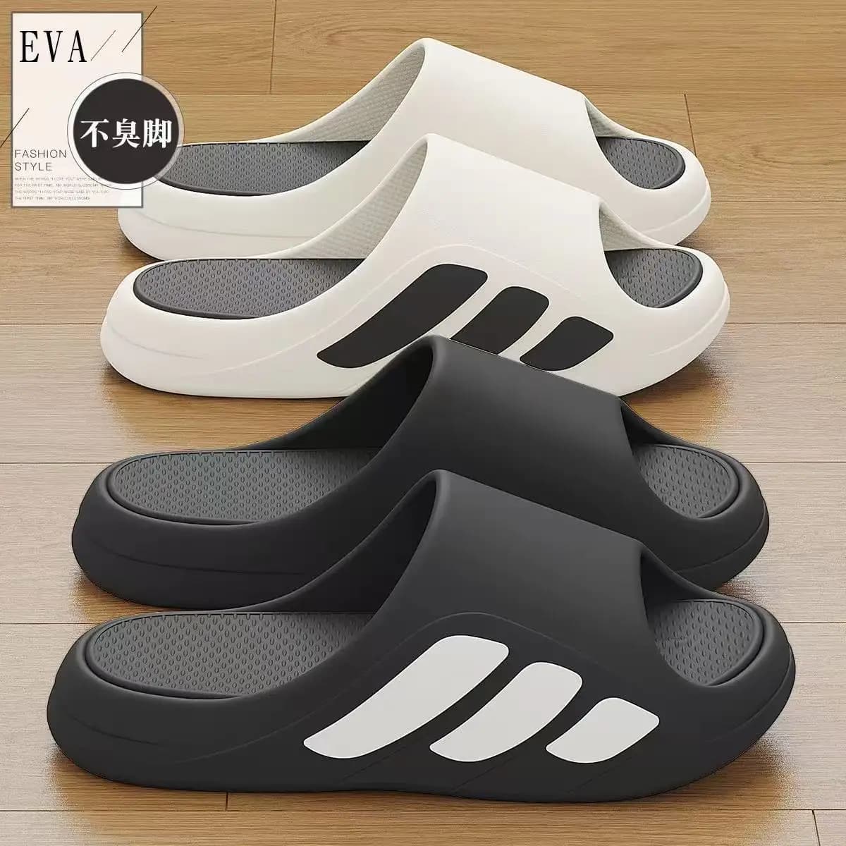Shoe-like Feel Slippers for Men,Summer 2025 New Style Indoor Home Anti-Slip Thick Sole Couple Sandals for Women to Wear Outdoors