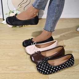 Soft Split Toe Tabi Ballet Flats Women Bowknot Leather Round Toe Ballerina Shoes Low Heel Slip On Loafers Casual Moccasins 2026