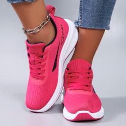 Spring new women's sports shoes, fashionable, breathable, lightweight, non-slip, wear-resistant, casual sports shoes, flat shoes