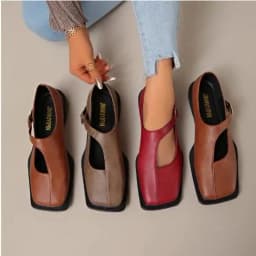 Women's Mary Janes New Comfortable Soft Soled Buckle Strap Female Footwear Elegant Single Shoes Ladies Casual Leather Shoes