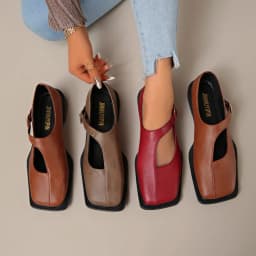 Women's Mary Janes New Comfortable Soft Soled Buckle Strap Female Footwear Elegant Single Shoes Ladies Casual Leather Shoes