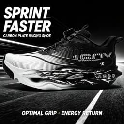 Carbon Plate Racing Running Shoes Non-Slip Men Ultra Light Elastic Cushion Athletic Sneakers Speed Training Marathon Sport Shoes
