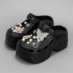 Women's Slippers 9CM High Platform Garden Fashion Clogs Shoes Women's Slippers Thick Bottom EVA Sandals Summer Girls Slippers