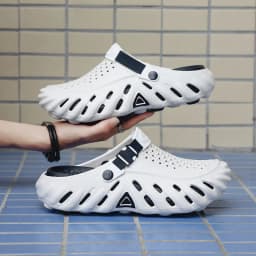 2026 New Brand Men's Slip-on Shoes - Soft and Comfortable Shoes Outdoor Waterproof Heightening Cool Shoes EVA Beach Shoes