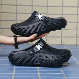 2026 New Brand Men's Slip-on Shoes - Soft and Comfortable Shoes Outdoor Waterproof Heightening Cool Shoes EVA Beach Shoes