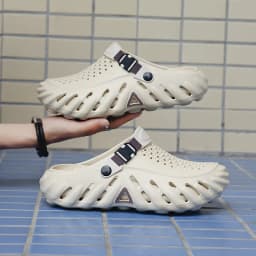 2026 New Brand Men's Slip-on Shoes - Soft and Comfortable Shoes Outdoor Waterproof Heightening Cool Shoes EVA Beach Shoes