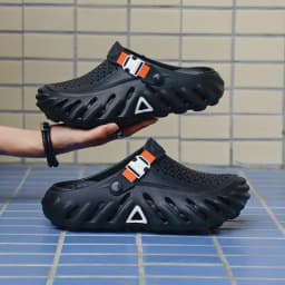 2026 New Brand Men's Slip-on Shoes - Soft and Comfortable Shoes Outdoor Waterproof Heightening Cool Shoes EVA Beach Shoes