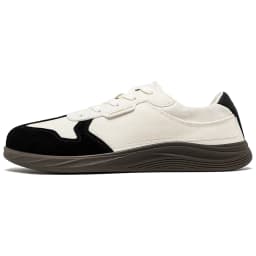 HOBIBEAR Men Women Wide Toe Box Shoes | Minimalist Artificial Leather Canvas Sneakers Lightweight Casual Lace Up Walking Shoe