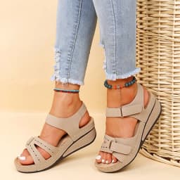 2026 New Fashion Summer Women Sandals Soft Bottom Wedge Heels Platform Sandalias Mujer Elegant Shoes for Women  Big Size 35-44