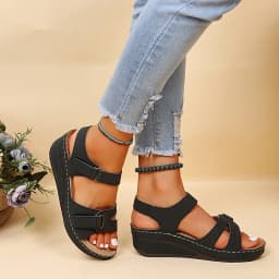 2026 New Fashion Summer Women Sandals Soft Bottom Wedge Heels Platform Sandalias Mujer Elegant Shoes for Women  Big Size 35-44