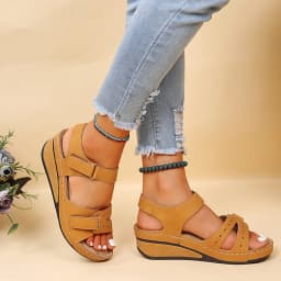 2026 New Fashion Summer Women Sandals Soft Bottom Wedge Heels Platform Sandalias Mujer Elegant Shoes for Women  Big Size 35-44