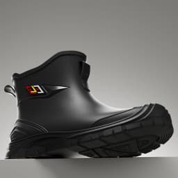 Men's Simple Style Non-Slip Waterproof Flat-Soled Rubber Boots for Outdoor Work Commute Fishing Kitchen High-Quality Rain Boots