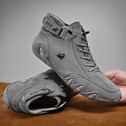 Men Casual High Top Sneakers 2026Winter New In Ankle Boots Lace Up Males Shoes Warm Fashion High Quality Leisure Cozy Men Shoes