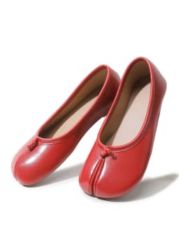 Spring Women's Split Toe Ballet Flats Soft PU Slip On Loafers Comfortable Casual Walking Shallow Mouth Daily Shoes for Ladies