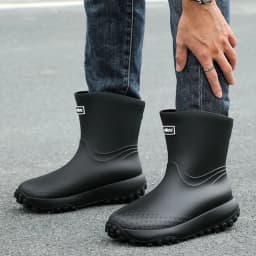 Men's Fashionable Anti-Slip Rain Shoes