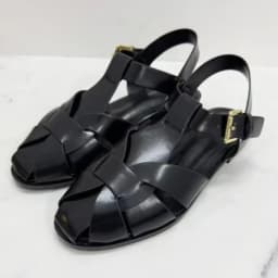 Suede Weave Retro Metal Buckle Designer Sandals Women Hollow Gladiator Shoe Summer 2026 Flat Beach Shoes Female Zapatos De Mujer