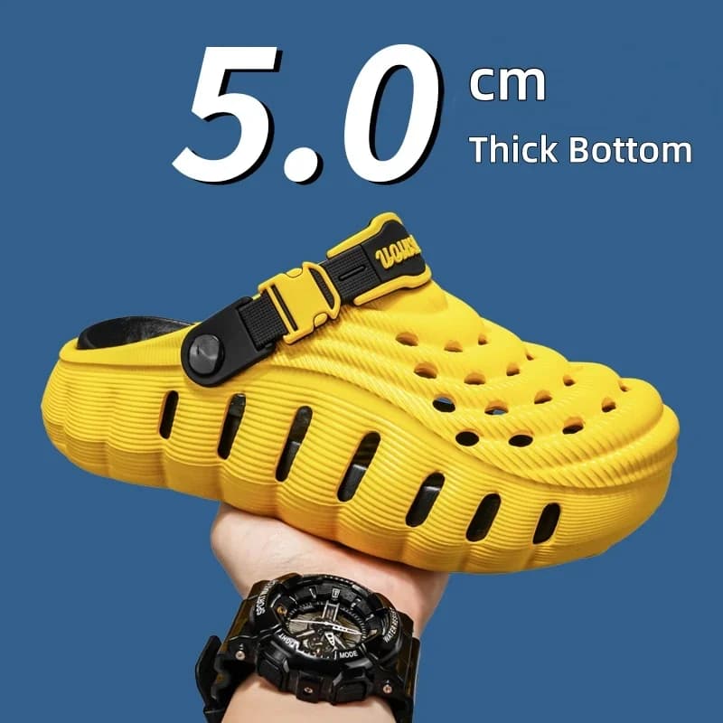 2026 NEW Men Clogs Sandals Summer Outdoor Garden Clogs Hole Shoes Male Casual Shoes Water Shoes Comfort Home Soft Slippers
