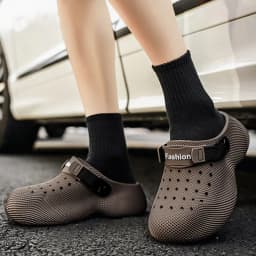Chunky Platform 3D Design Men's Sandals Summer 2026 Slip-On Non-Slip Sport Sandals for Outdoor Thick Bottom EVA Beach Slippers