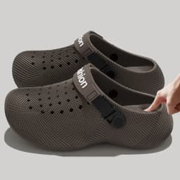 Chunky Platform 3D Design Men's Sandals Summer 2026 Slip-On Non-Slip Sport Sandals for Outdoor Thick Bottom EVA Beach Slippers