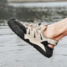 Mens Casual Sandals 2026 New Summer Breathable Mesh Hollow Out Slip On Sandals Trendy Flip Flops Cross Border Wholesale