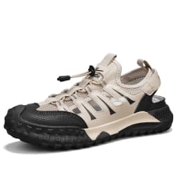 Mens Casual Sandals 2026 New Summer Breathable Mesh Hollow Out Slip On Sandals Trendy Flip Flops Cross Border Wholesale